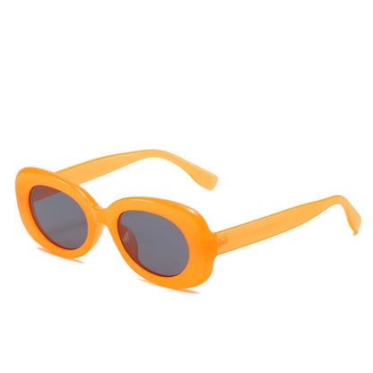 Sonnenbrille Damen Oval Mode Einfache Sonnenbrille