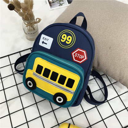 Heopono - Mochila escolar pequeña y duradera para niños, bonita y divertida, con dibujos animados, para la vuelta al cole