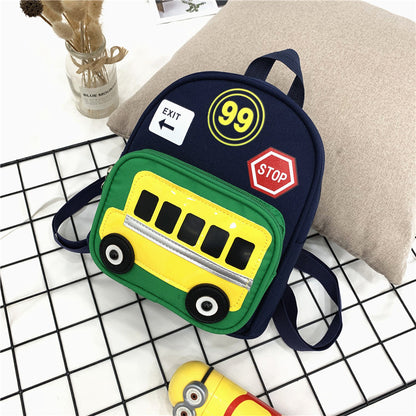Heopono - Mochila escolar pequeña y duradera para niños, bonita y divertida, con dibujos animados, para la vuelta al cole
