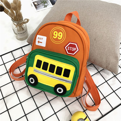 Heopono - Mochila escolar pequeña y duradera para niños, bonita y divertida, con dibujos animados, para la vuelta al cole