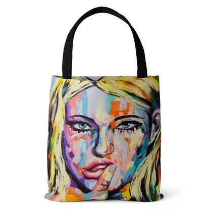 Besondere Tasche Weiblicher Ölgemäldedruck Strandtasche Brutalistischer Stil