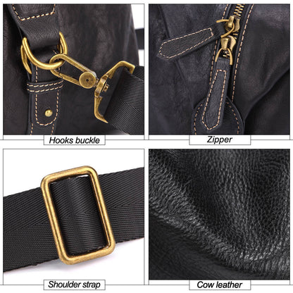 Bolsa de viaje de cuero Amalek Weekender
