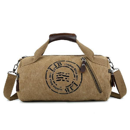 Bolso de lona de gran capacidad para estudiantes, portátil, para viajes de corta distancia, para gimnasio y deportes.