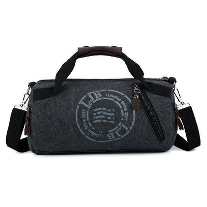 Bolso de lona de gran capacidad para estudiantes, portátil, para viajes de corta distancia, para gimnasio y deportes.