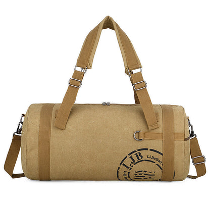 Bolso de lona de gran capacidad para estudiantes, portátil, para viajes de corta distancia, para gimnasio y deportes.