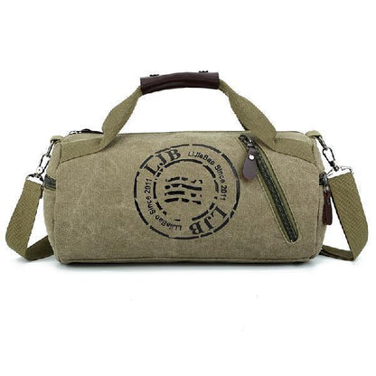 Bolso de lona de gran capacidad para estudiantes, portátil, para viajes de corta distancia, para gimnasio y deportes.