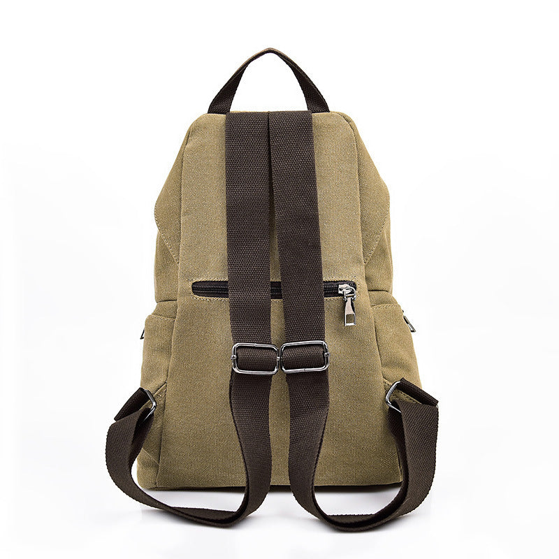 Schoolbag Female Backpack Men's Casual Travel Canvas Bag