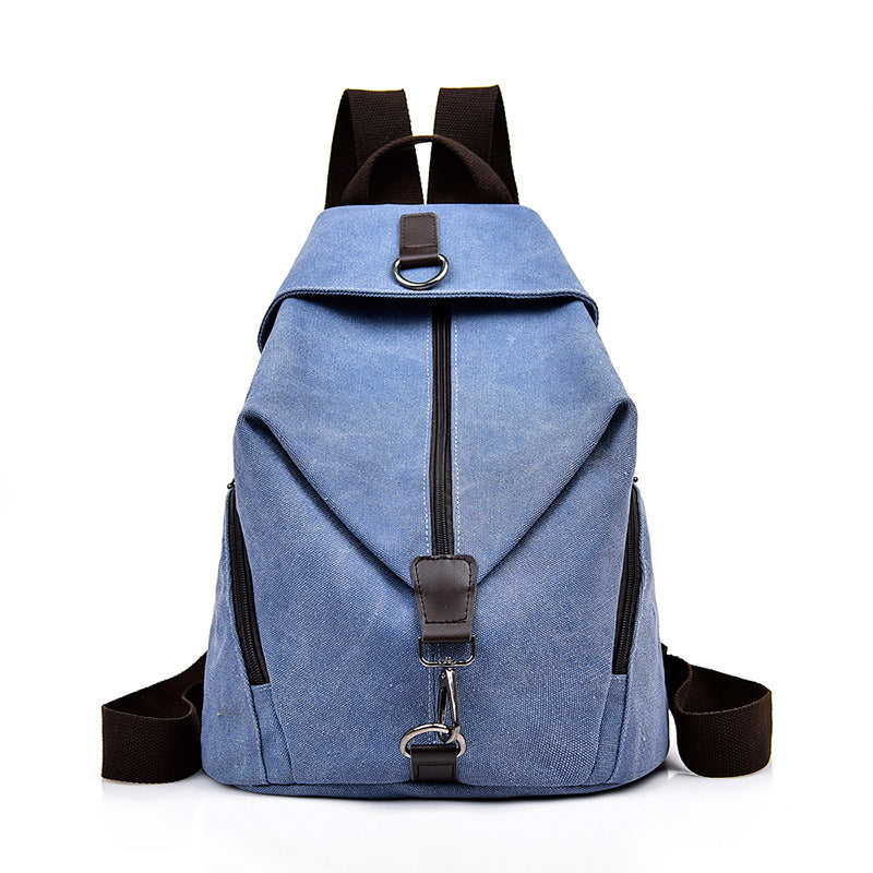 Schoolbag Female Backpack Men's Casual Travel Canvas Bag