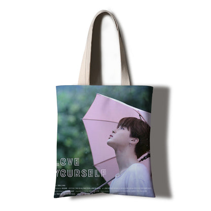 Handbag student letter art travel tutorial bag
