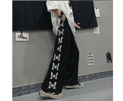 Harajuku Style Bedruckte lockere Freizeithose für Damen