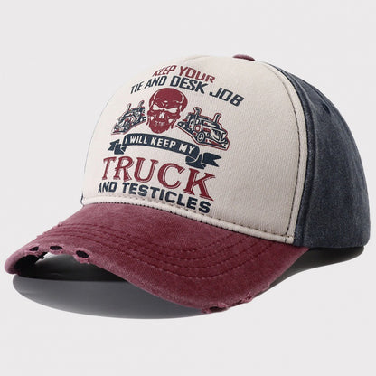 Gorra de béisbol elegante con estampado de letras de verano y parte superior rígida con visera