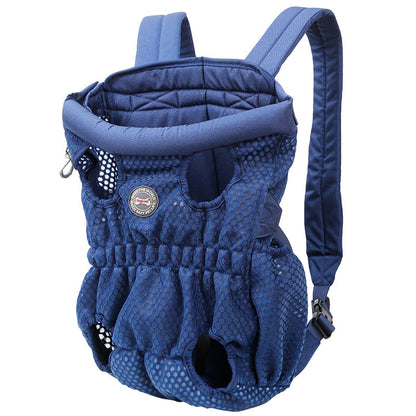 Mochila transportadora de mascotas para viajes al aire libre, de malla, transpirable, para el hombro
