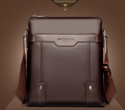Bolsos de mensajero de cuero PU de moda para hombre