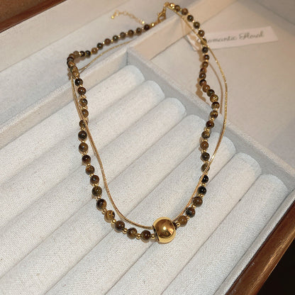 Collar de acero inoxidable con colgante de sol