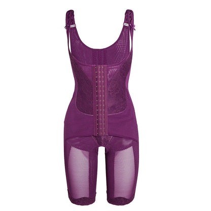Bodysuit mit geknöpftem Korsett, einteilige Shapewear