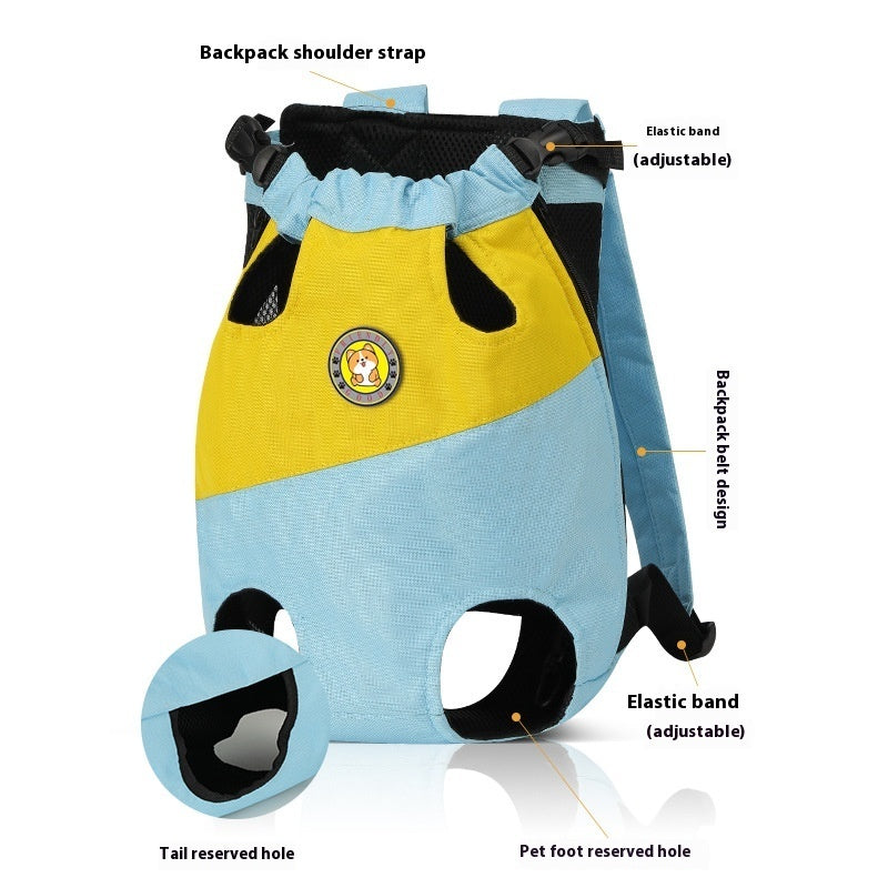 Shock Absorbing Cushion Four-legged Pet Backpack