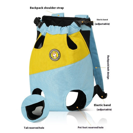 Shock Absorbing Cushion Four-legged Pet Backpack
