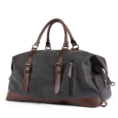 Bolso de lona retro, bolso de viaje, tendencia de moda masculina, gran capacidad, bolso de equipaje de viaje de corta distancia, bolso de hombro para hombre