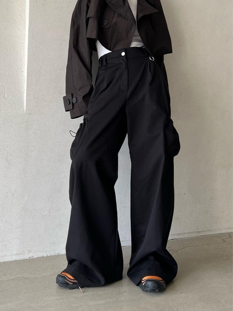 Retro Solid Color Elastic Casual Wide Leg Pants For Women