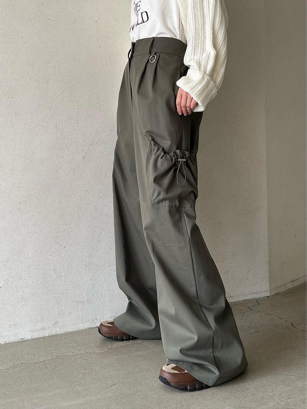 Retro Solid Color Elastic Casual Wide Leg Pants For Women