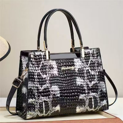 Bolso de hombro de lujo estampado