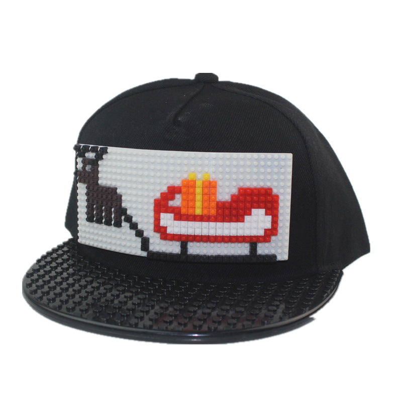Building Blocks Assembled Baseball Santa Hat
