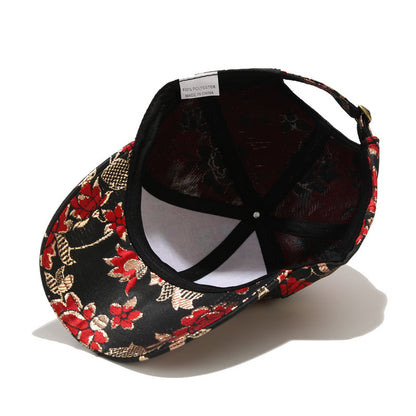 Gold Line Sonnenschutz Baseball Cap Neue florale Entenzunge