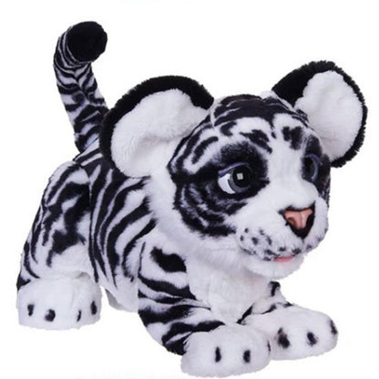 Echtes Plüschtier für Tierfreunde, neugieriges Plüschtier, Tigerspielzeug, Mädchen