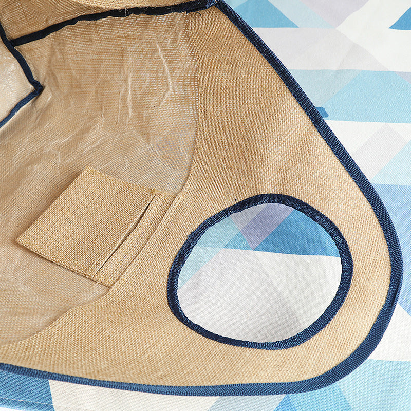 Super Large Beach Bag Waterproof Rubberized Coarse jute bag shopping portable linen bag