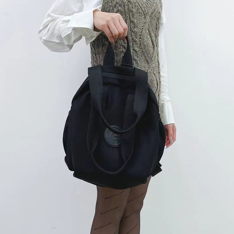 Black Round Multifunctional Backpack