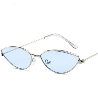 Neu Nette Sexy Sunglases Retro Cat Eye Sonnenbrille Frauen Metall Dreieck Vintage Cateye Sonnenbrille 