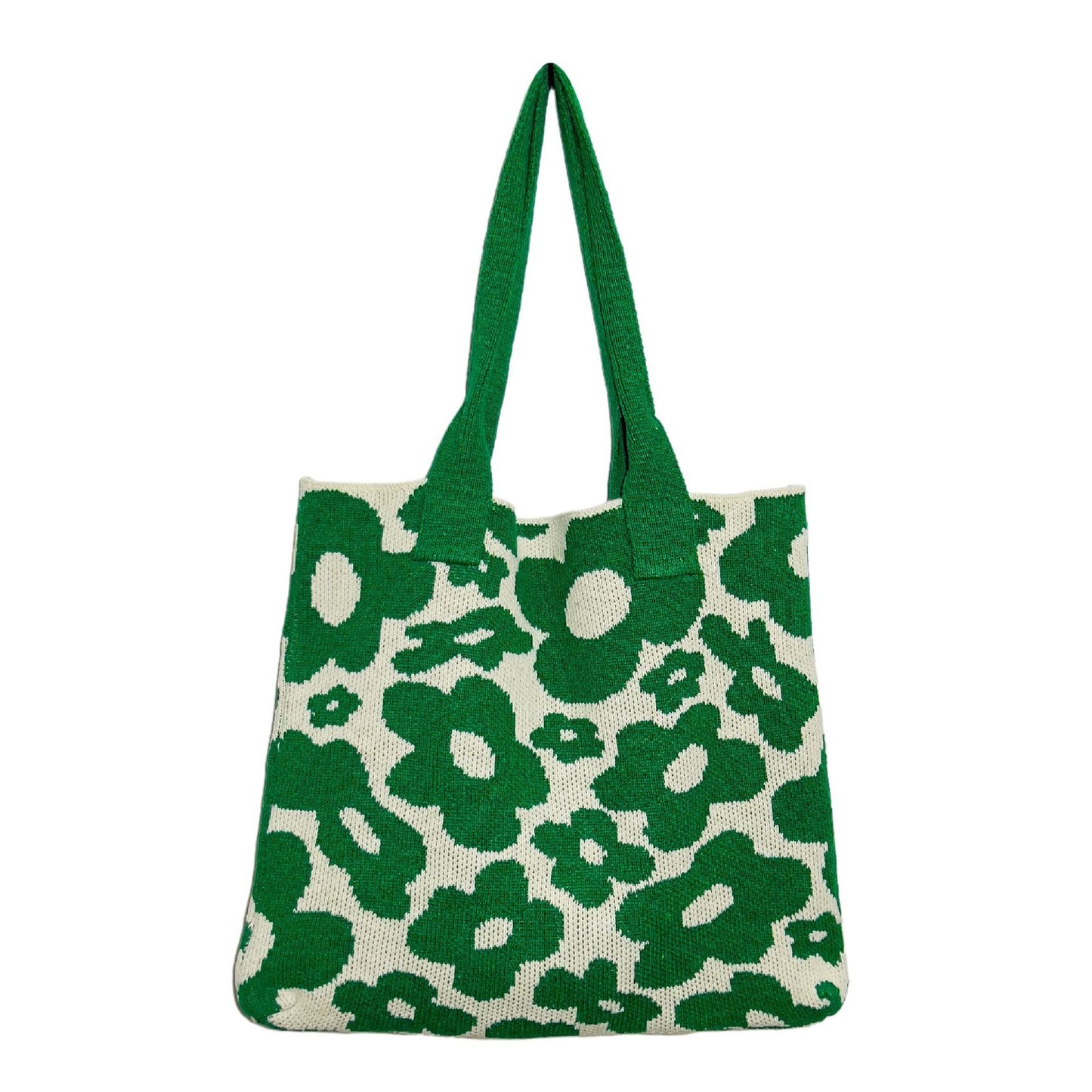 Knitted Floral Bag