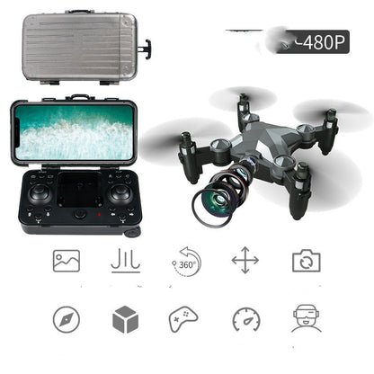 Nueva caja de equipaje, caja de almacenamiento, plegable, mini UAV, fotografía aérea, control remoto, cuatro ejes, juguetes para niños, dron