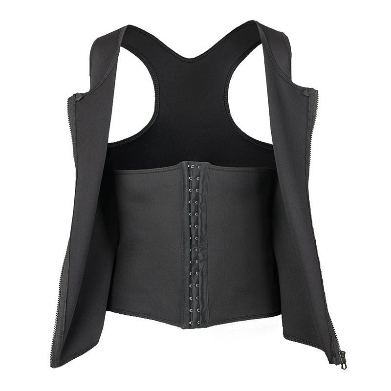 Men's Fitness Clothing Shapewear Three - breasted Waistcoat - BAGMODA