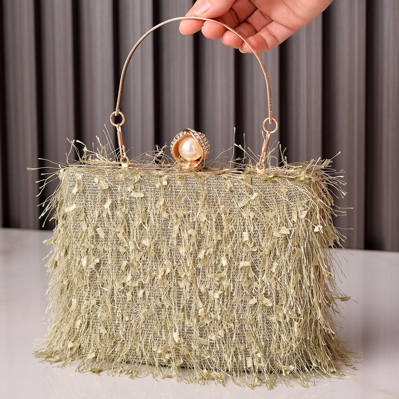 Tassel Party Evening Bag Fashion Luxury Designer Square Bags Crossbody Shoulder Bag Ladies