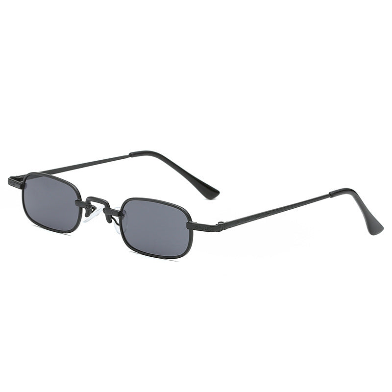 Square small frame men and women sunglasses