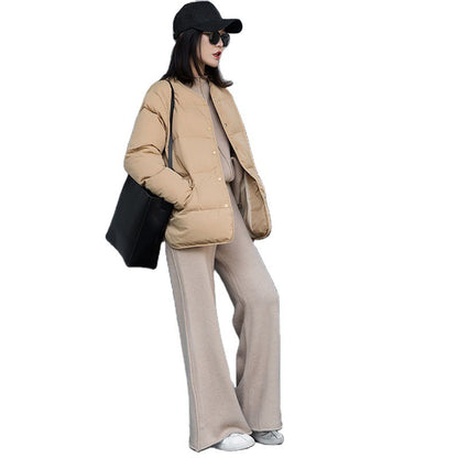 Suéter suelto de cintura alta, tejido, pantalones anchos, traje para mujer