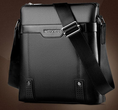 Bolsos de mensajero de cuero PU de moda para hombre