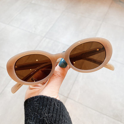 Kleine Sonnenbrille Damen Ovaler Rahmen