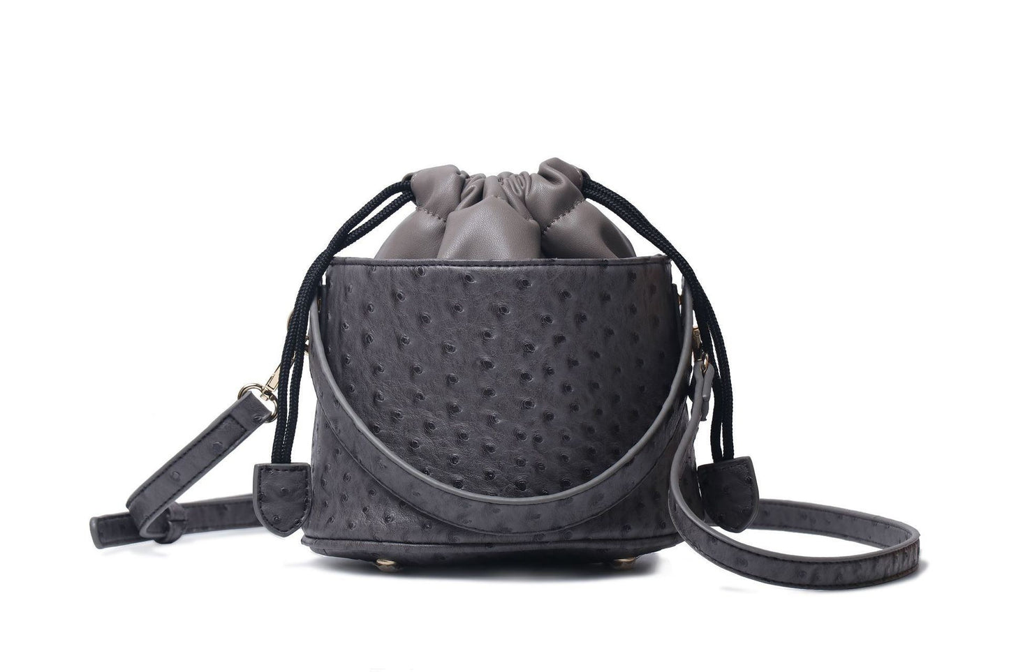 Mini bucket bag with single shoulder bag
