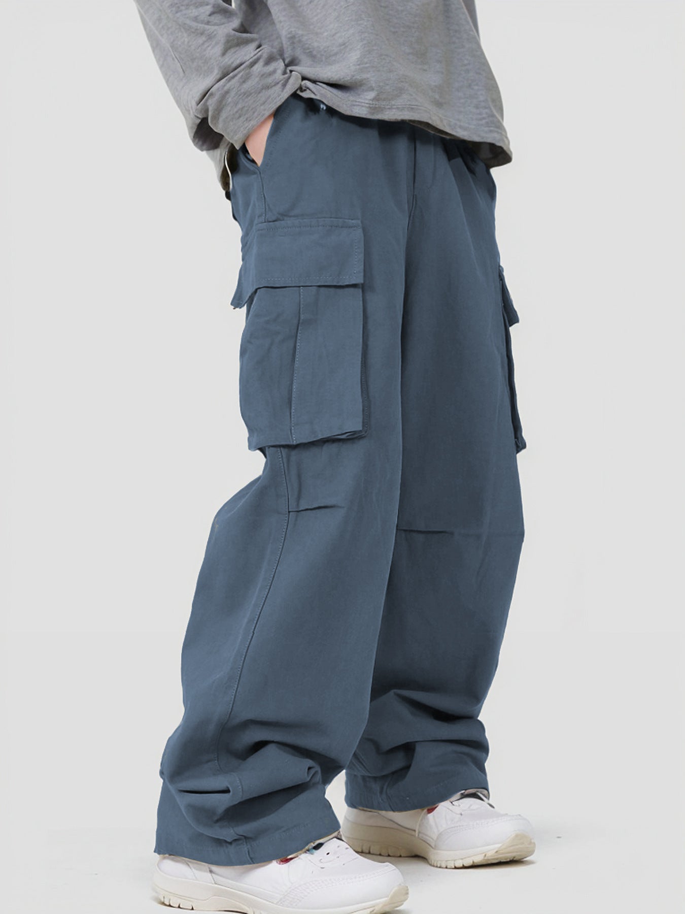 Loose Straight Track Pants Men - BAGMODA