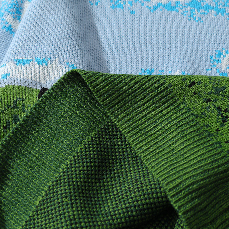 Brand Landscape Jacquard Sweater
