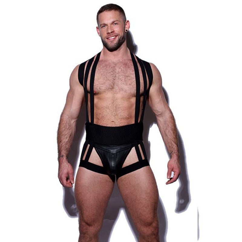 Men's Shapewear Top With A Tight Waistband And Chest Waistband Vest - BAGMODA