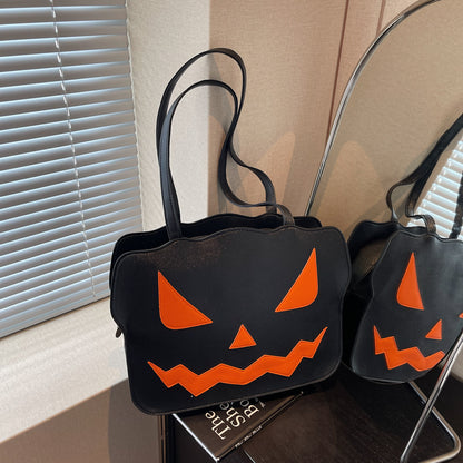 Bolso bandolera con forma de calabaza de Halloween