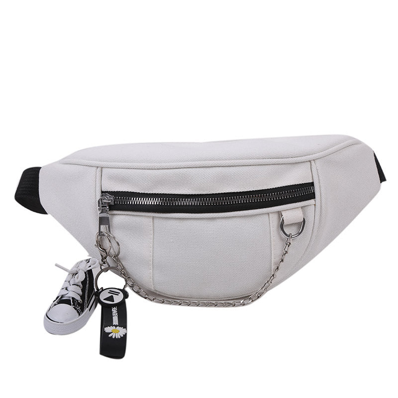 Japanese Dark Style Canvas Chest Bag