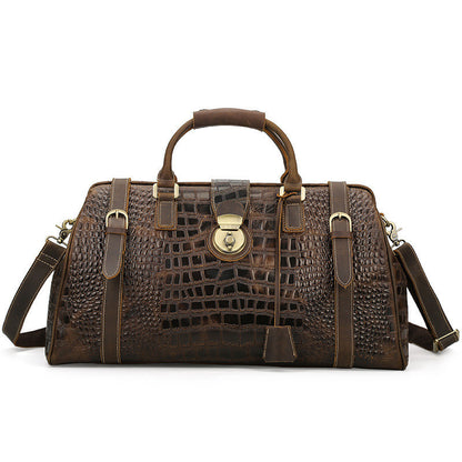 Trendige Reisetasche aus Leder