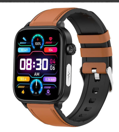 Neu ET570 Smart Uhr Bluetooth Anruf EKG EKG Funktion Nicht-invasive Blut Glucose Echt Blut Sauerstoff Armband