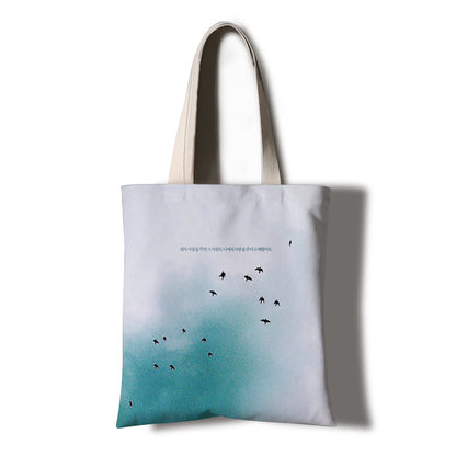 Handbag student letter art travel tutorial bag