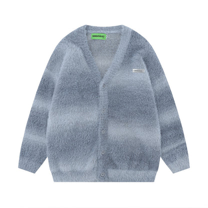 Fashionable Knitted Men's Sweater Coat