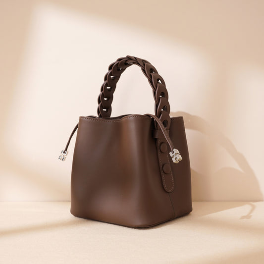 Mini Woven Bucket Bag